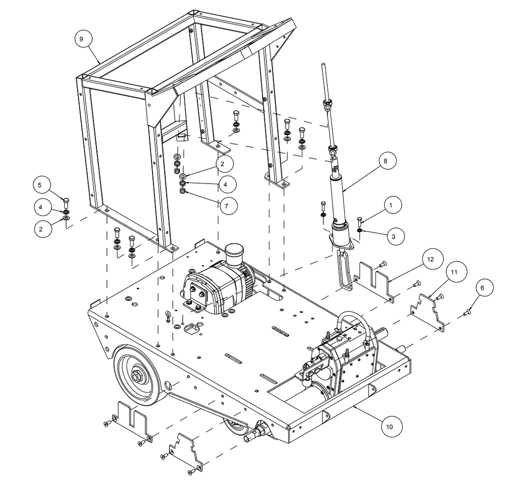 Section 13 Diagram and Parts List for MK-4020KBG 167420-20G MK Diamond Concrete Saw